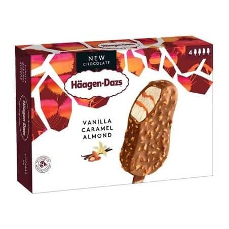 Haagen-Dazs Hd Bat Van/Car Almond X4 280G