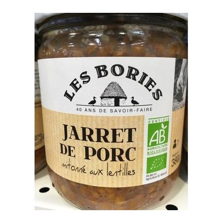 380G Jarret Porc Lentille Bio