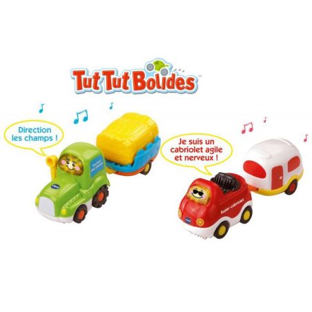 Vtech Tut Bolides - Véhicules Avec Remorque Assortis