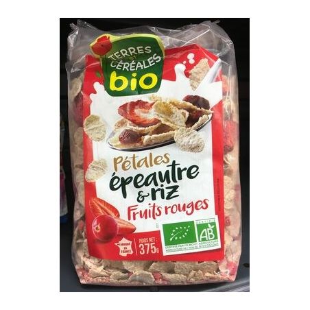 Terres & Cereales Bio Te&Ce.Petale&Riz F.Rge375G