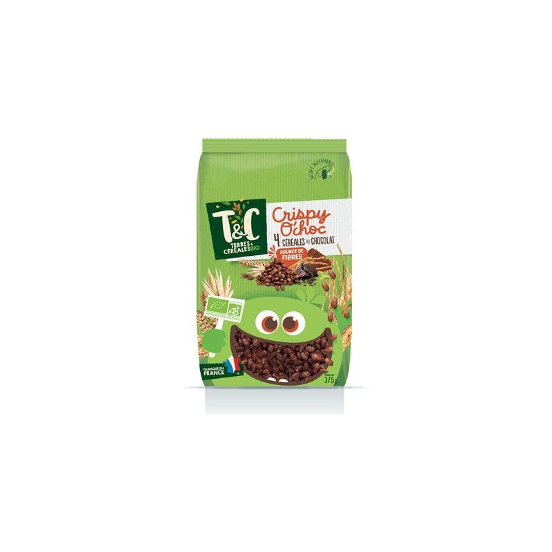 Terres & Cereales 375G Crispy O Choc Bio T&C