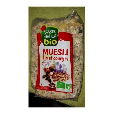 Terres&Cereales 500G Muesli Lin Courges Tc