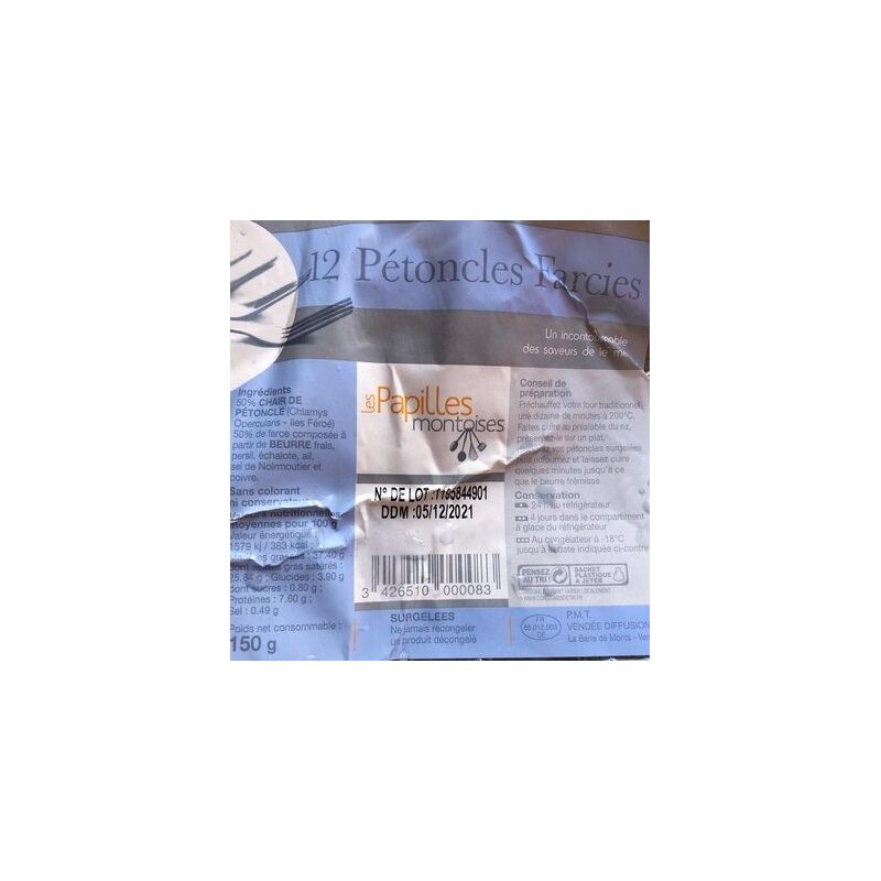 Di'Montois Montois 12 Petoncles Farc 150G