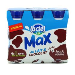 Lactel Lait Max Choco Bt6X20Cl