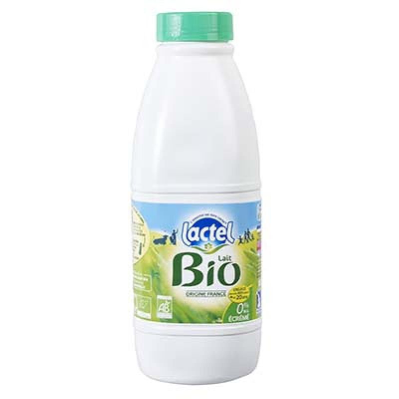 Lactel 1L Lait Ecreme Bio Uht
