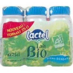 Lactel Uht Bio 1/2E Bt 6X25Cl