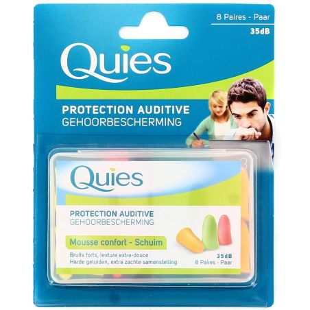 Quies Audit.Mouss.Fluo 8Paires