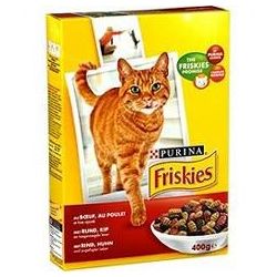 Friskies Croquettes Chats Bœuf Poulet Foie : La Boite De 400 G