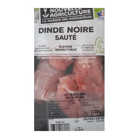 Lna Saute Hdc Dinde Noire 300G