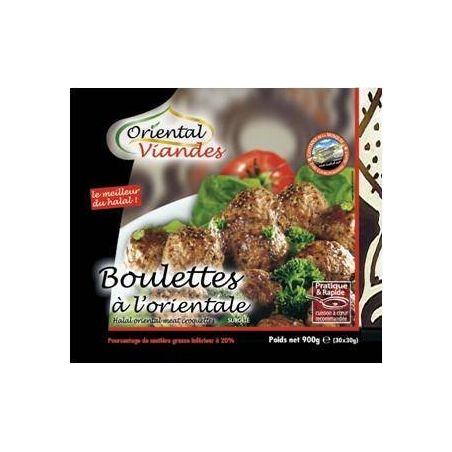 Oriental Viande 30X30G Boulette Boeuf 20%Mg Halal