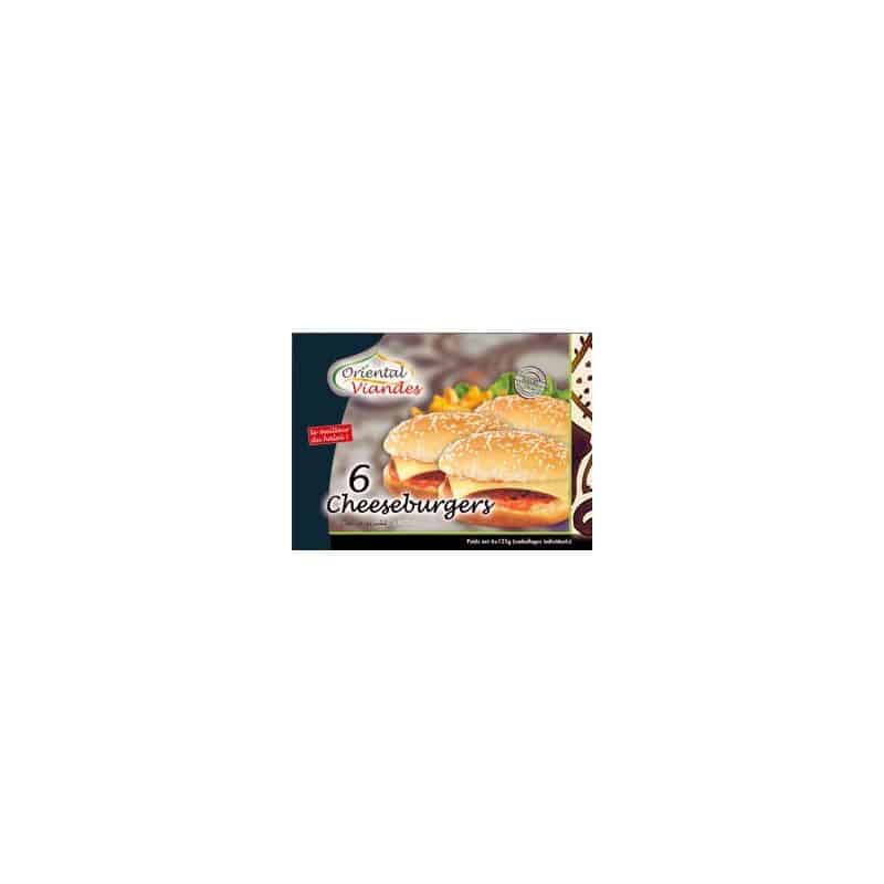 Oriental Viande 6X125G Cheeseburger Halal