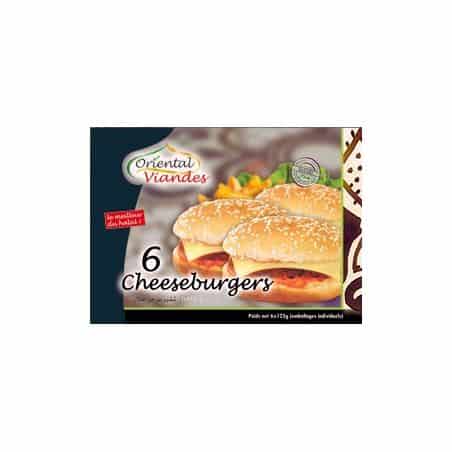 Oriental Viande 6X125G Cheeseburger Halal