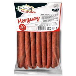 Oriental Viande 20X50G Merguez Surgelees Halal