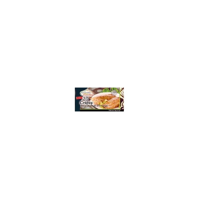 Oriental Viande Crepes Dinde Fromage Halal 20 1Kg