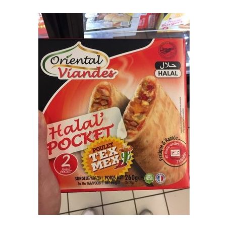 Oriental Viande 2X130G Hal.Pocket Plt Tex Mex