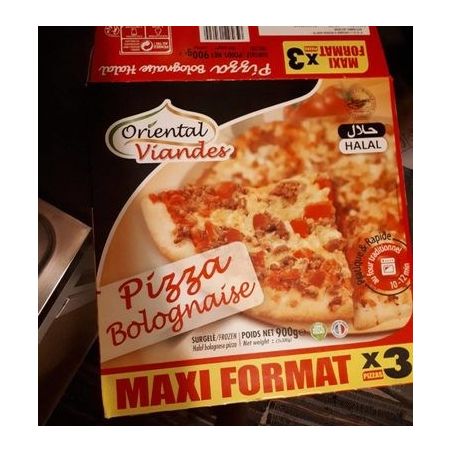 Oriental Viande 3X300G Pizza Bolognaise Halal