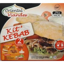 Oriental Viande Kit Kebab Surgele Halal 2 Pain