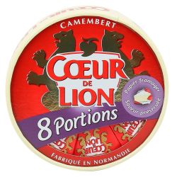 Coeur Lion De Camembert 20%Mg X8 Portions 240G