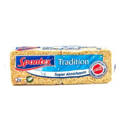 Spontex Eponges Vegetales Traditionnelles N°4 X2