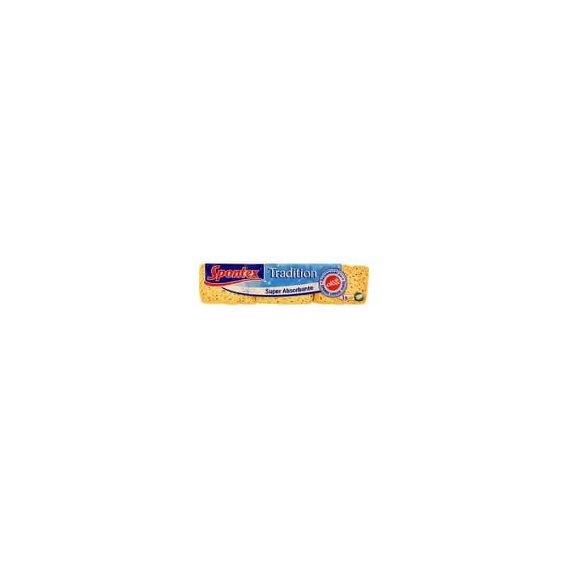 Spontex Eponges Vegetales Traditionnnelles N°2 X3