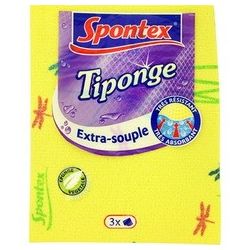 Spontex Tiponge Tissus Éponge Extra Souple X3