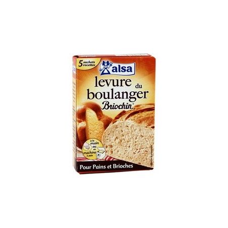 Alsa Levure De Boulanger Pains Et Brioches : La Boite 5 Sachets - 27,5 G