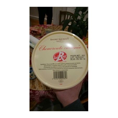 Andre Laurent 1Kg Seau Choucroute Cuisinee Label Rouge