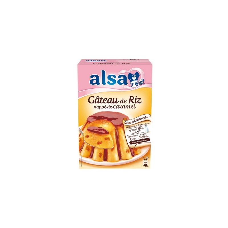 Alsa Etui 2 Doses Gateau De Riz/Raisin