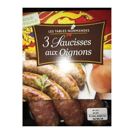 375G Saucisses Aux Oignons