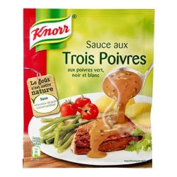 Knorr Sauce Déshydratée 3 Poivres : Le Sachet De 32 G