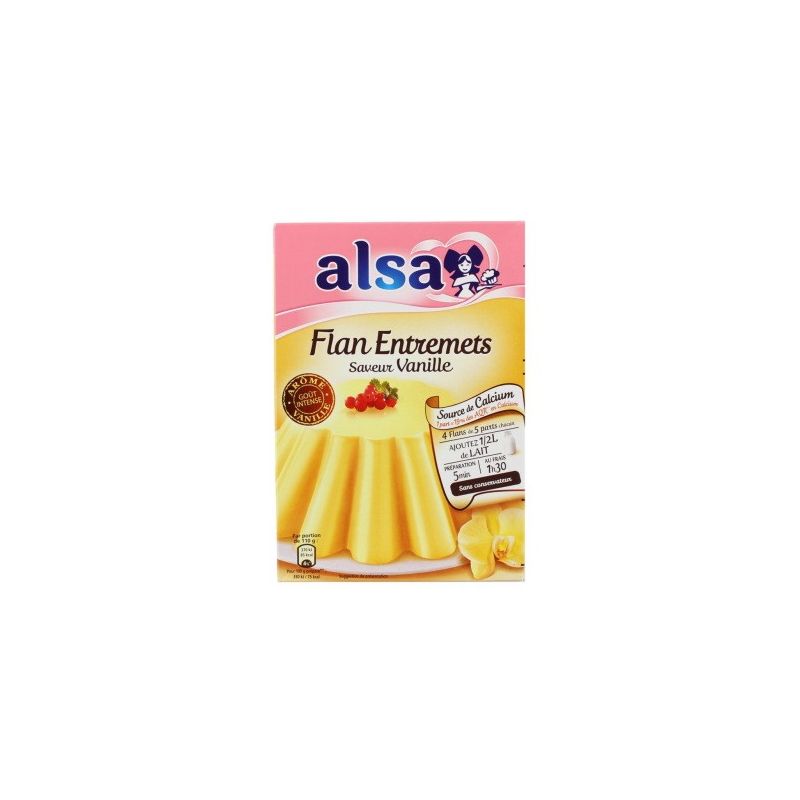 Alsa Préparation Flan Vanille La Boite De 192 G