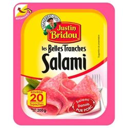 Justin Bridou 200G 20 Tranches Salami C8P