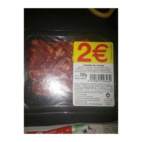 Fr.Emballe Fe Lamelle Chorizo Px Rond100G