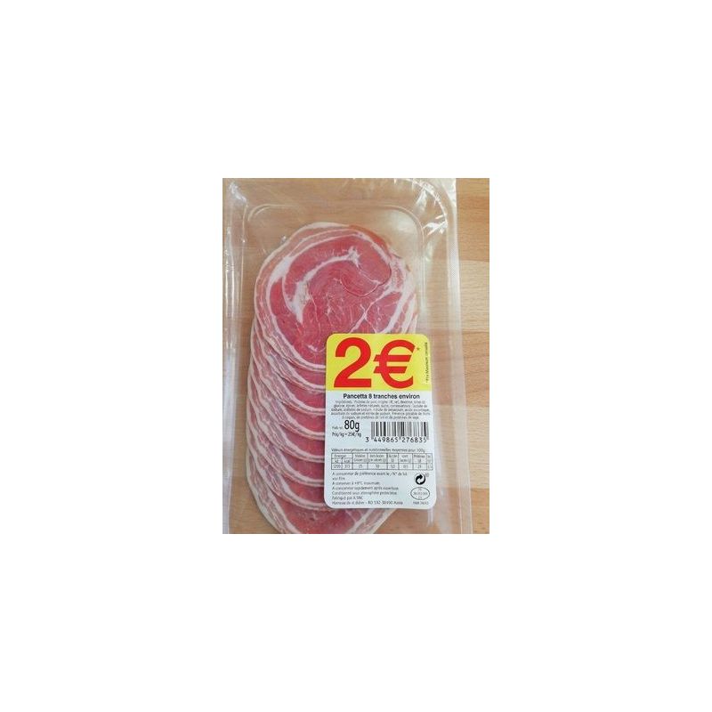 Fr.Emballe Fe Pancetta Prix Rond 80G