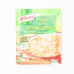 Knorr Soupe Deshydratee Poule Aux Vermicelles 1L : Le Sachet 63G
