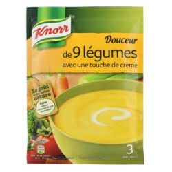 Knorr Soupe Déshydratée Douceur De 9 Légumes 0.75L : Le Sachet 84 G