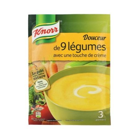 Knorr Soupe Déshydratée Douceur De 9 Légumes 0.75L : Le Sachet 84 G