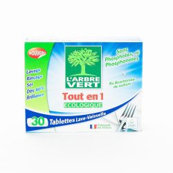 Arbre Vert 30 Tablettes Lave Vaisselle Tout En 1