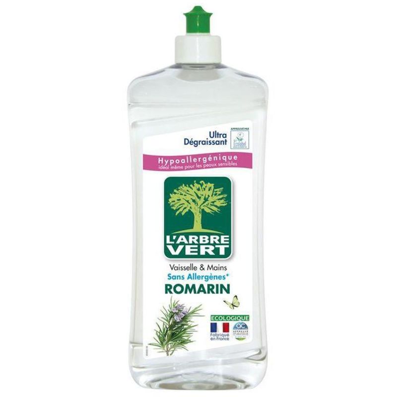 Arbre Vert Flacon 750Ml Liquide Vaisselle Romarin