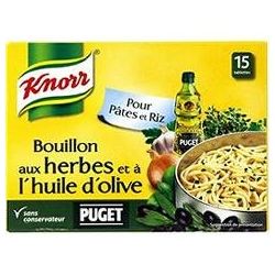 Knorr Bouillon Aux Herbes Et Huile D'Olive : Les 15 Tablettes De 10 G - 150G