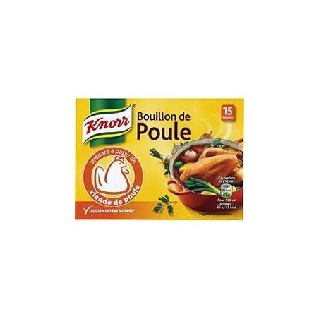 Knorr Bouillon De Poule : Les 15 Tablettes 10 G - 150G