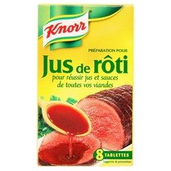 Knorr Préparation Culinaire Jus De Rôti : Les 8 Tablettes 9 G - 72G