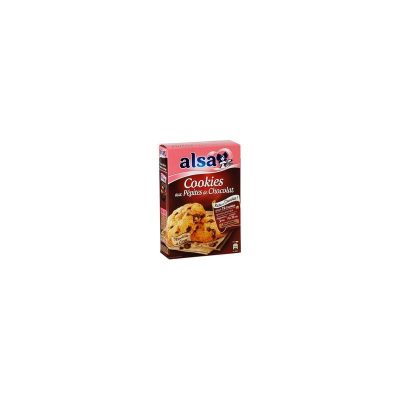 Alsa Preparation Cookies Natur Pepite Chocolat Sachet 300G