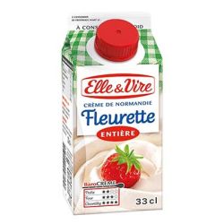 Elle & Vire Et Creme Fleurette Entiere 33Cl