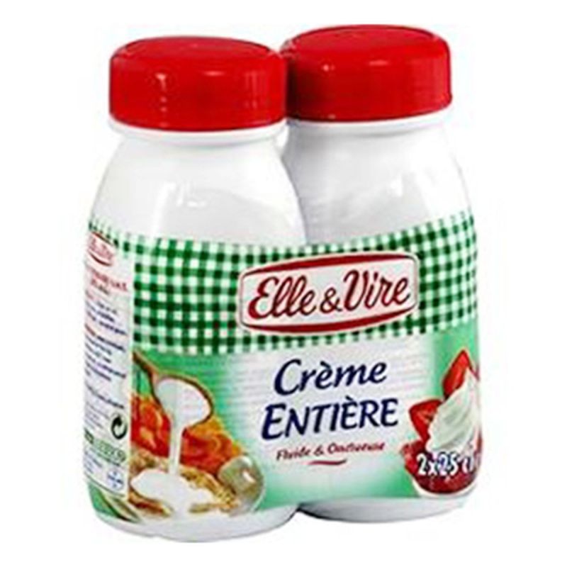 Elle & Vire Et Creme Entiere Bouteille 2X25Cl