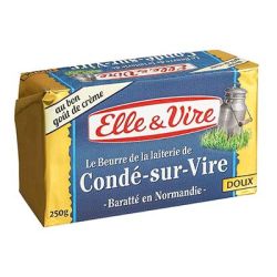 Elle & Vire 250G Beurre Doux Plaquette Conde