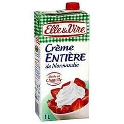 Elle & Vire 1L Crème Fluide Entiere Uht 30% E&V