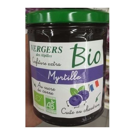 Confitures De Provence Vergers Bio Confit. Myrtille 370Gr