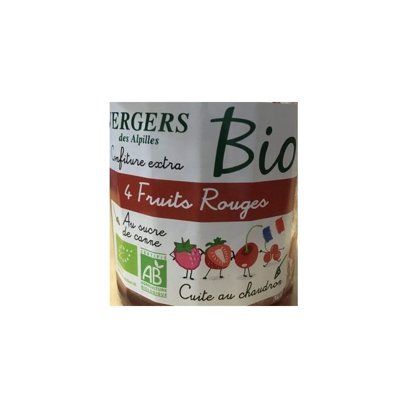 Vergers Des Alpilles 370G Conf 4 Frts Rouges Bio