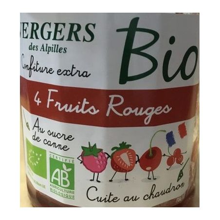 Vergers Des Alpilles 370G Conf 4 Frts Rouges Bio